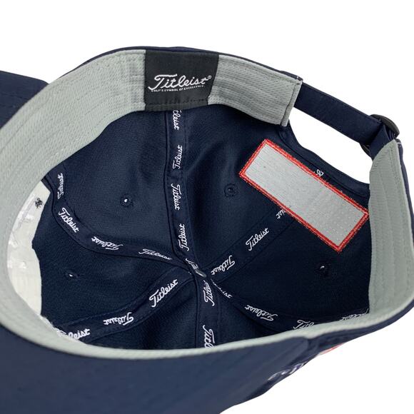 Titleist Baseball Cap Alberta Golf Dark Blue White Hat Adjustable Men's One Size - Picture 6 of 7
